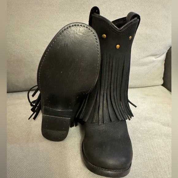 Little Girl’s Fringe cowboy boots - Picture 2 of 5